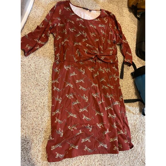 Lands End womens 2x cheetah dress - Picture 1 of 3